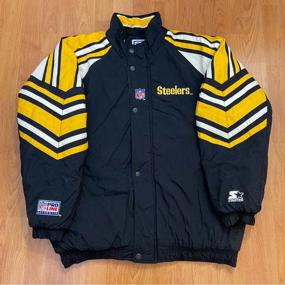 Vintage Starter Men’s NFL Pittsburg Steelers Logo Puffy Jacket Size XL